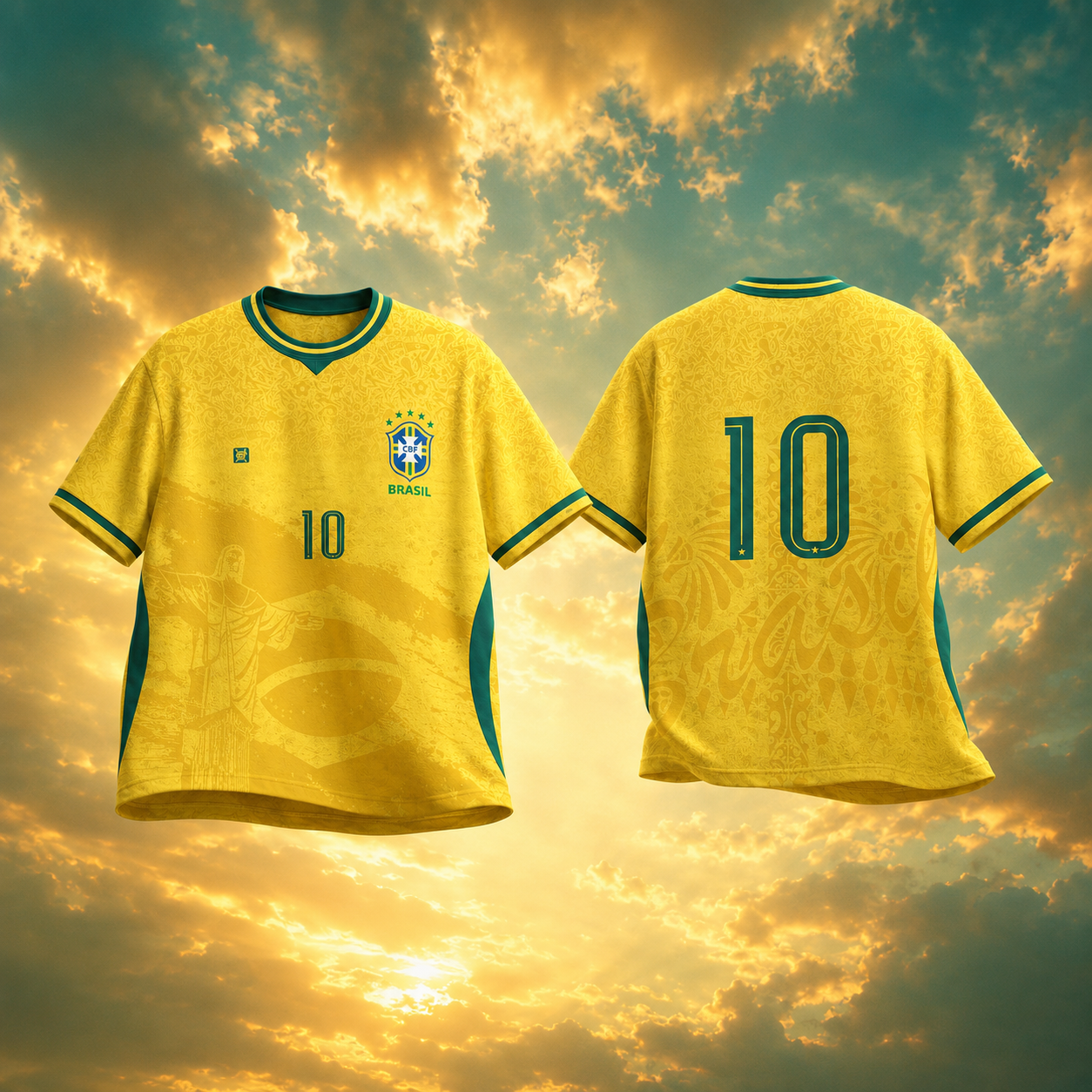 Brazil '10' Oversized Jersey T-Shirt