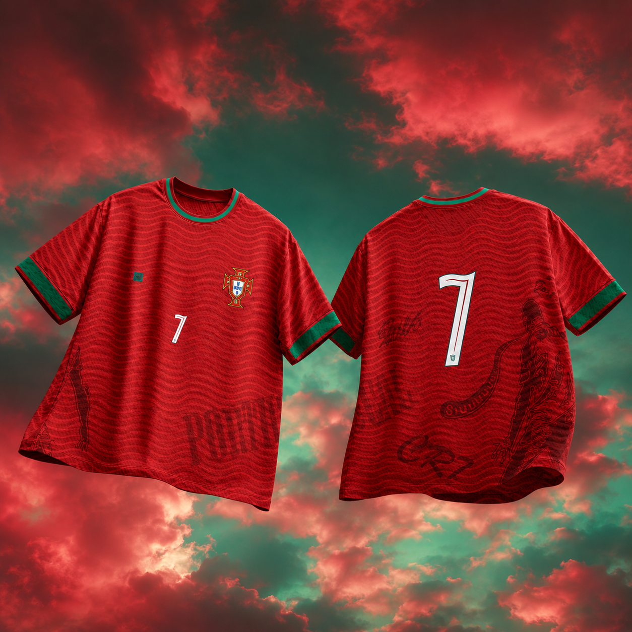 Portugal '7' Oversized Jersey T-Shirt