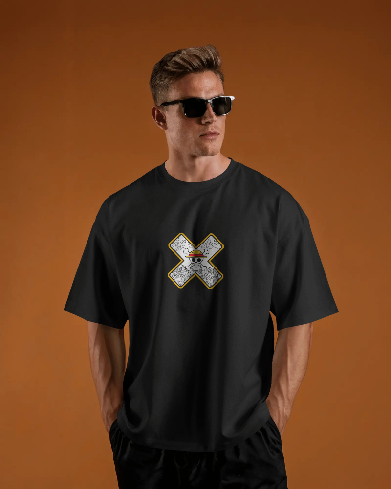 BLACK – Gear Undefeated Oversized Anime Tee