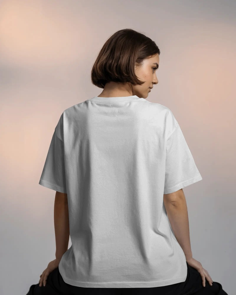 White – NANAMI Power Move Anime Oversized Tee