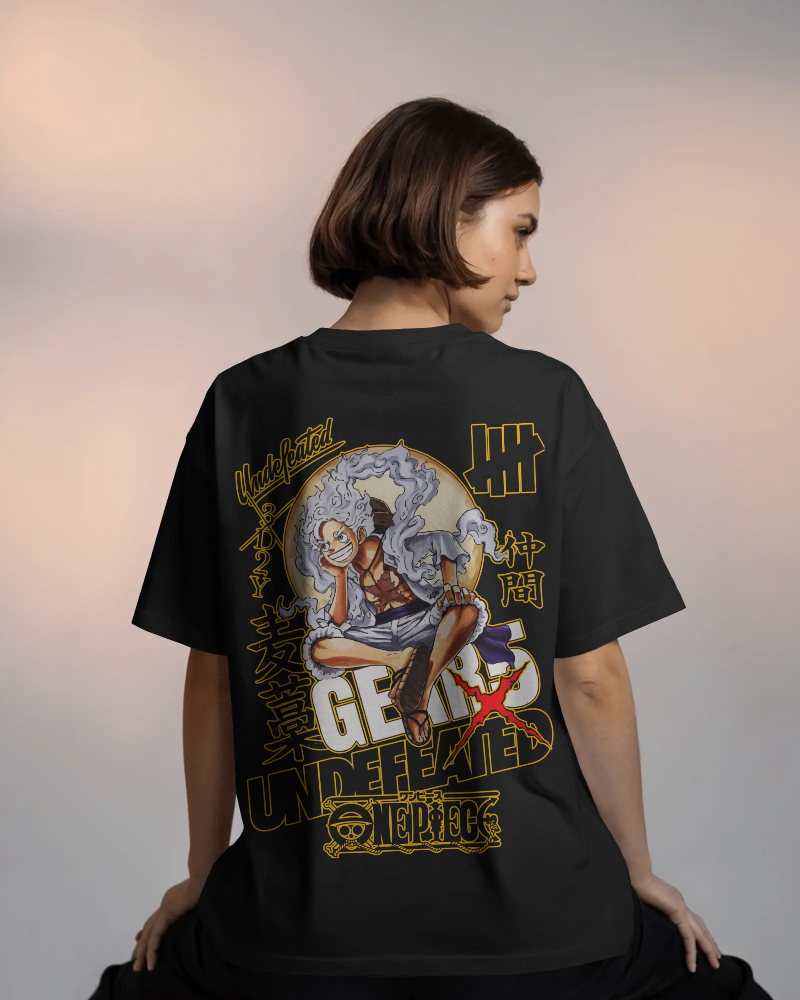 BLACK – Gear Undefeated Oversized Anime Tee