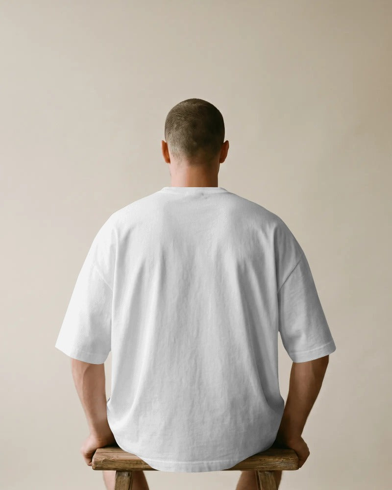 White – NANAMI Power Move Anime Oversized Tee